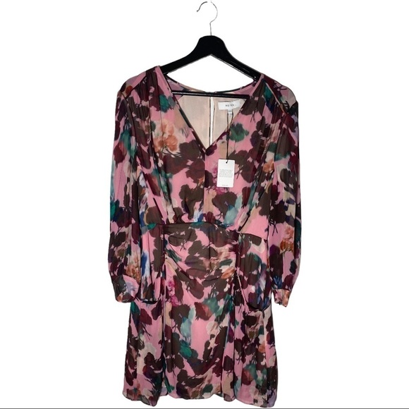 NWT Reiss Josephine Floral printed mini dress - Picture 5 of 8